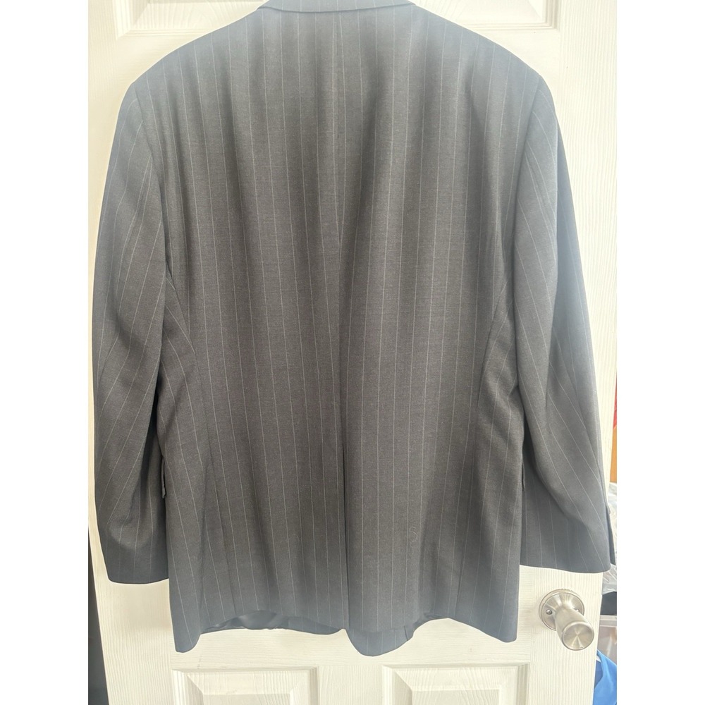Austin Reed Men's 44R Charcoal Pin Stripe Wool Blazer Sport Coat Jacket Classic - Picture 8 of 11